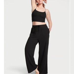 Victoria’s Secret Waffle knitted wide leg pants